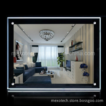 Table Putting LED Backlit Crystal Picture Frame (CST01-A4L)